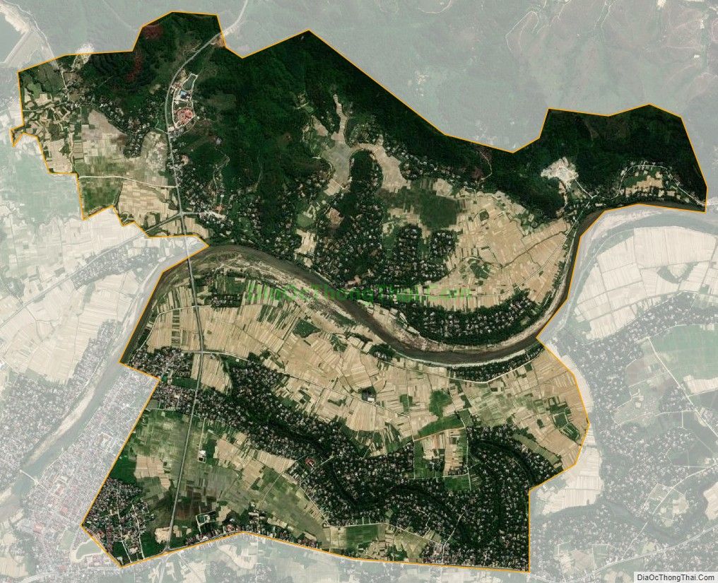 Bản đồ vệ tinh xã Sơn Trung, huyện Hương Sơn