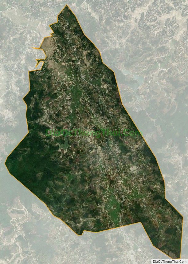 Bản đồ vệ tinh xã Sơn Trường, huyện Hương Sơn