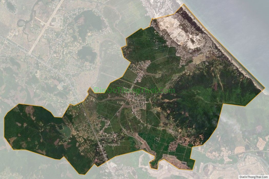 Bản đồ vệ tinh xã Kỳ Khang, huyện Kỳ Anh
