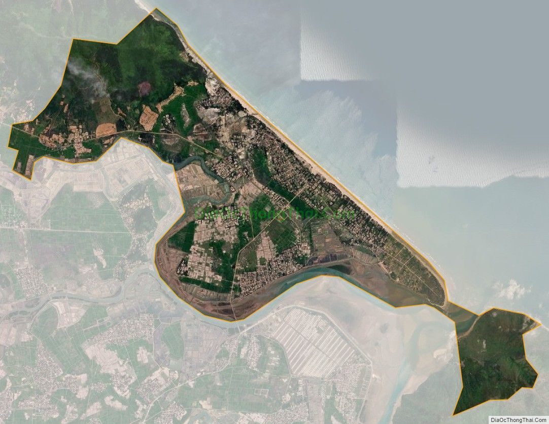 Bản đồ vệ tinh xã Kỳ Ninh, thị xã Kỳ Anh