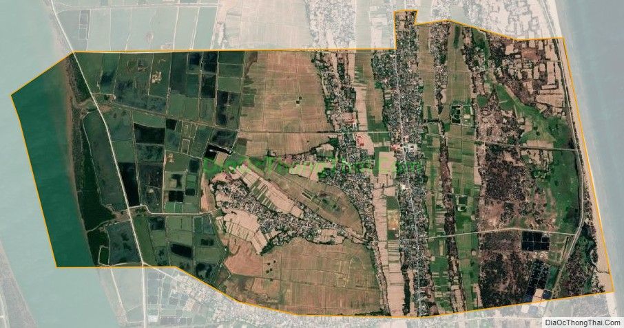 Bản đồ vệ tinh xã Xuân Đan (cũ), huyện Nghi Xuân