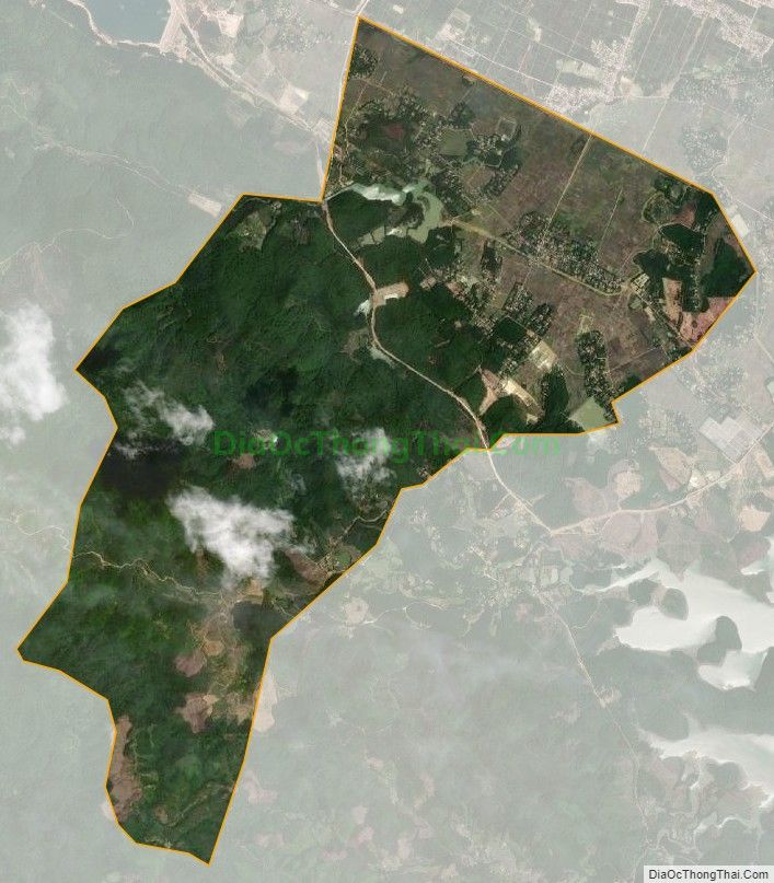 Bản đồ vệ tinh xã Nam Hương (cũ), huyện Thạch Hà