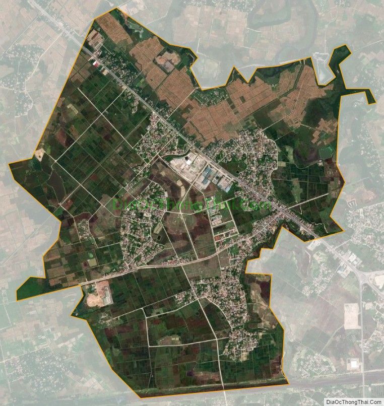Bản đồ vệ tinh xã Phù Việt (cũ), huyện Thạch Hà