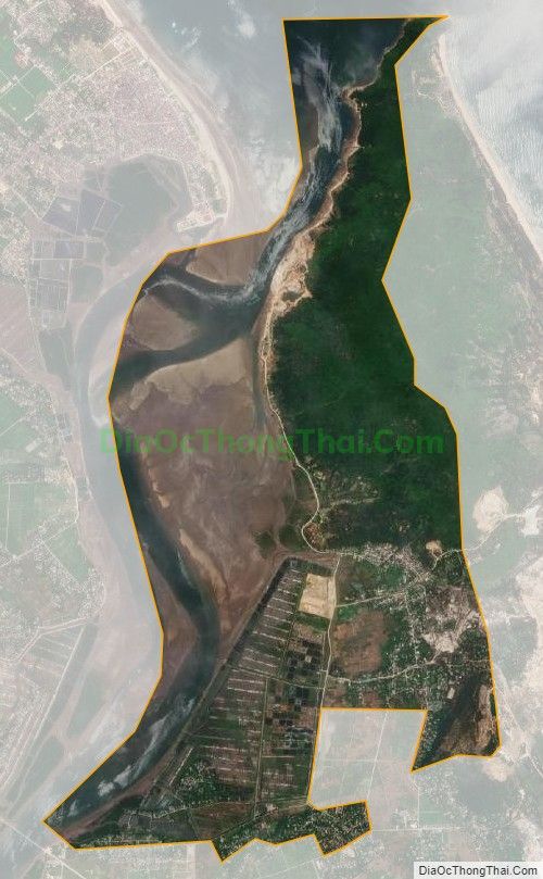 Bản đồ vệ tinh xã Thạch Bàn (cũ), huyện Thạch Hà