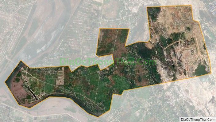 Bản đồ vệ tinh xã Thạch Đỉnh (cũ), huyện Thạch Hà