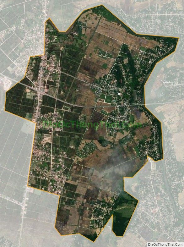 Bản đồ vệ tinh xã Thạch Lâm (cũ), huyện Thạch Hà