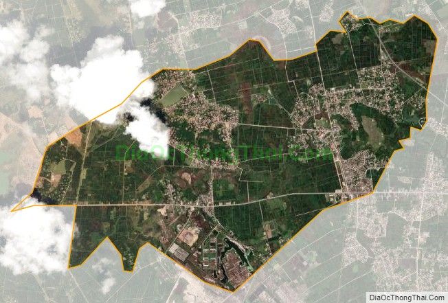 Bản đồ vệ tinh xã Thạch Vĩnh (cũ), huyện Thạch Hà