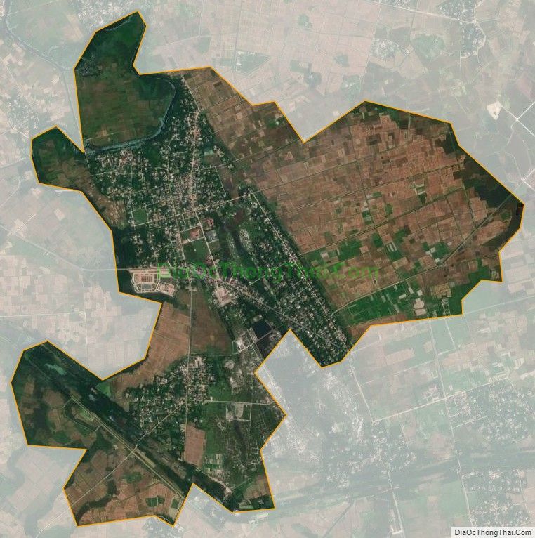 Bản đồ vệ tinh xã Việt Xuyên (cũ), huyện Thạch Hà