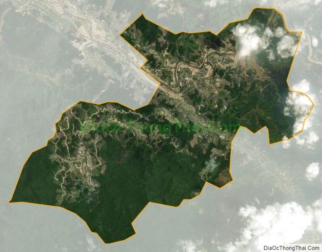 Bản đồ vệ tinh xã Hương Thọ (cũ), huyện Vũ Quang