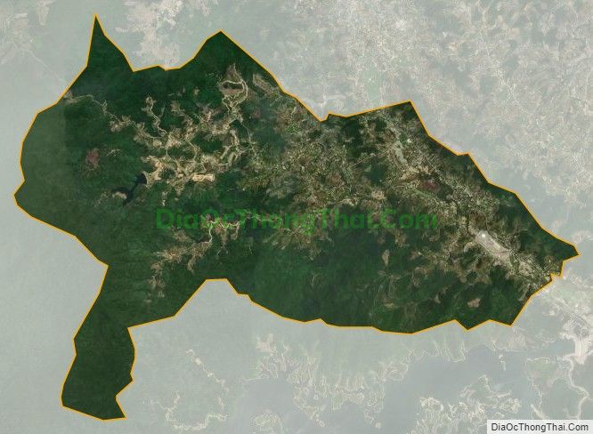 Bản đồ vệ tinh xã Sơn Thọ (cũ), huyện Vũ Quang