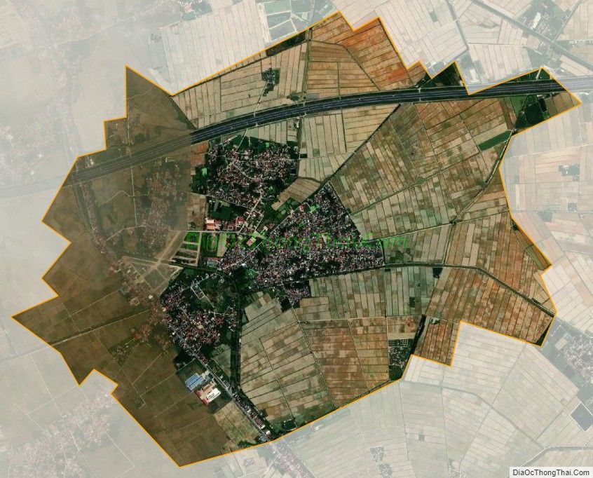 Bản đồ vệ tinh xã Nhân Quyền, huyện Bình Giang