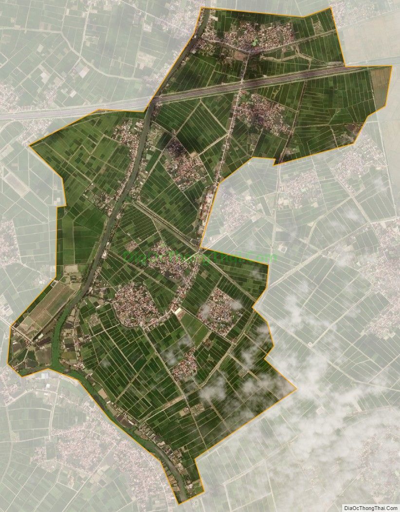 Bản đồ vệ tinh xã Thái Dương, huyện Bình Giang