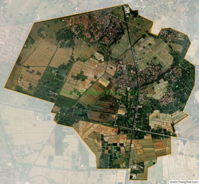Bản đồ vệ tinh xã Cẩm Định (cũ), huyện Cẩm Giàng