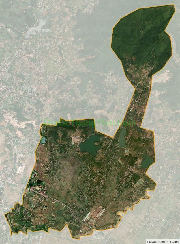 Bản đồ vệ tinh phường Hoàng Tiến, thành phố Chí Linh
