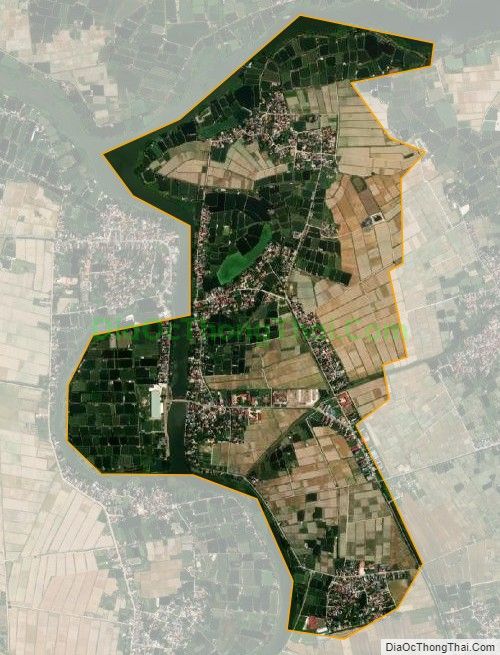 Bản đồ vệ tinh xã Trùng Khánh (cũ), huyện Gia Lộc