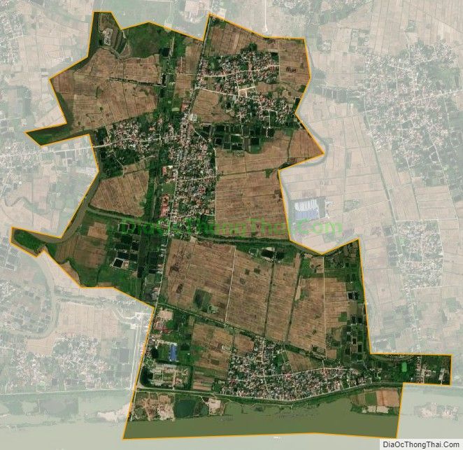 Bản đồ vệ tinh xã An Châu (cũ), thành phố Hải Dương