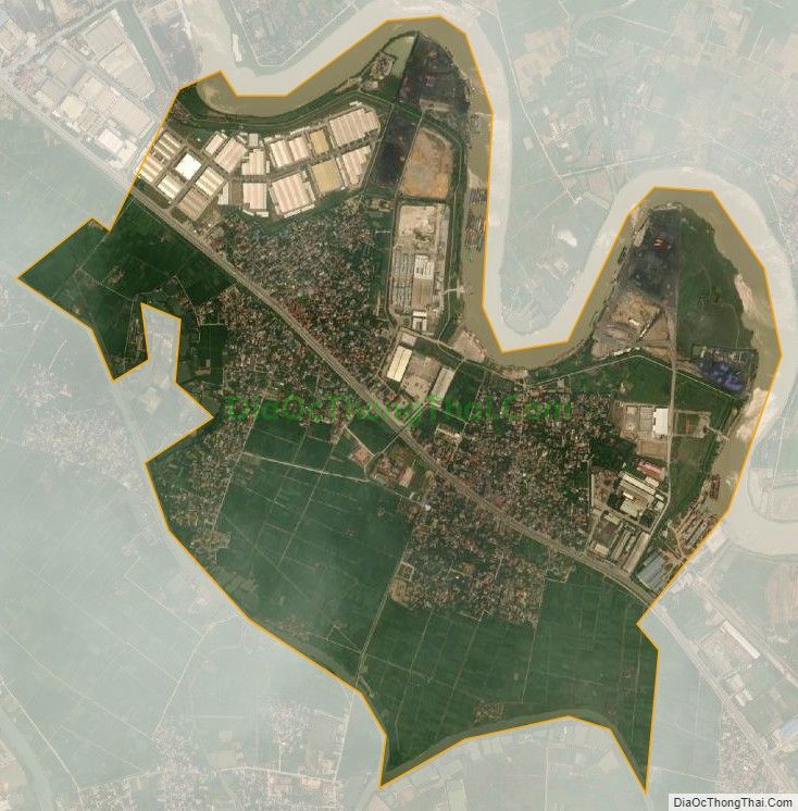 Bản đồ vệ tinh xã Kim Lương (cũ), huyện Kim Thành