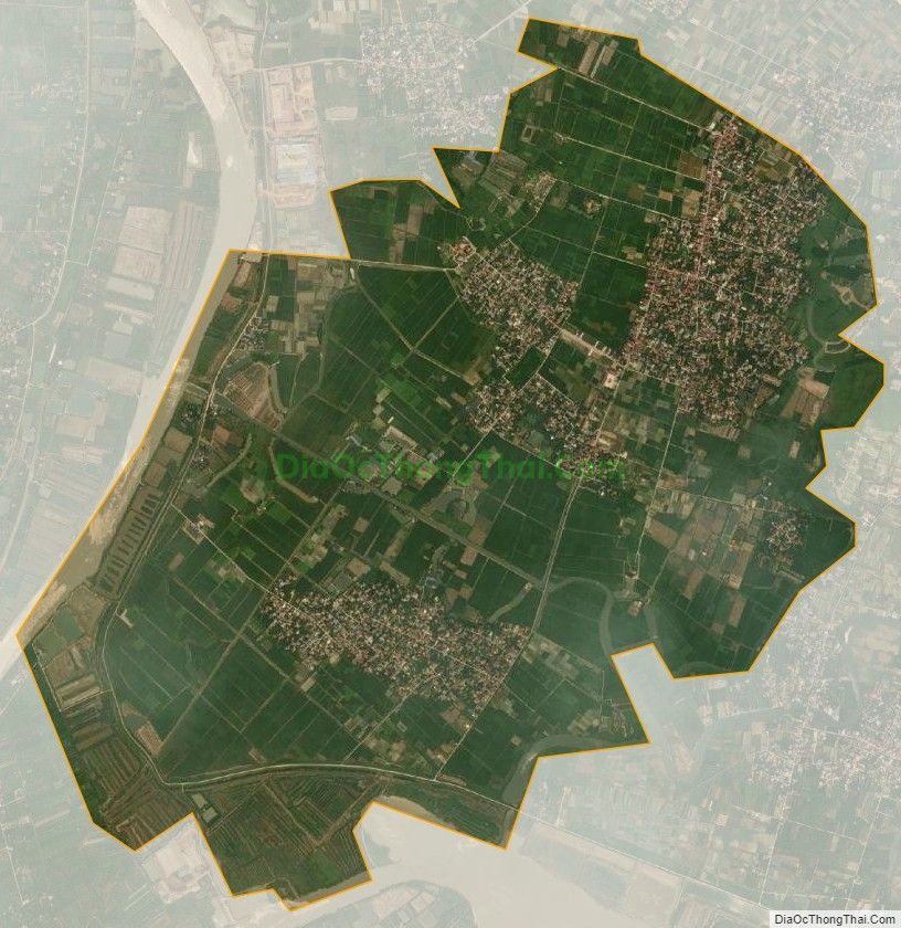 Bản đồ vệ tinh xã Liên Hòa, huyện Kim Thành