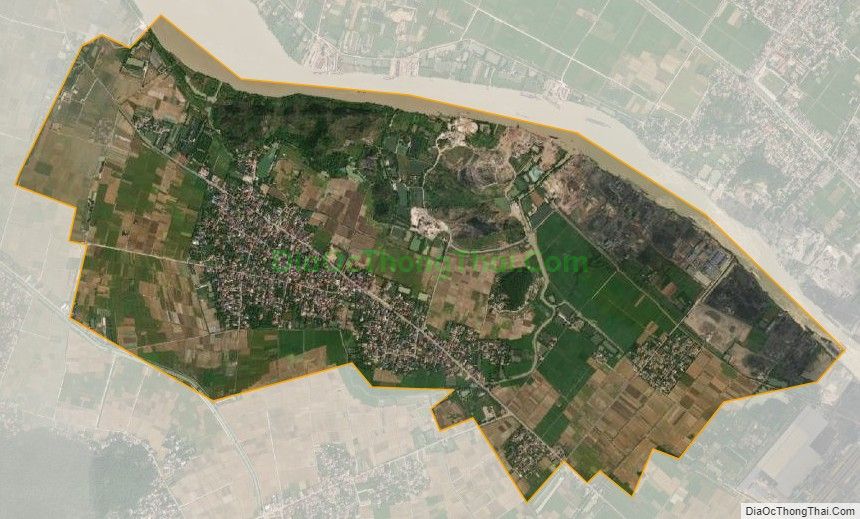 Bản đồ vệ tinh xã Phạm Mệnh (cũ), huyện Kinh Môn