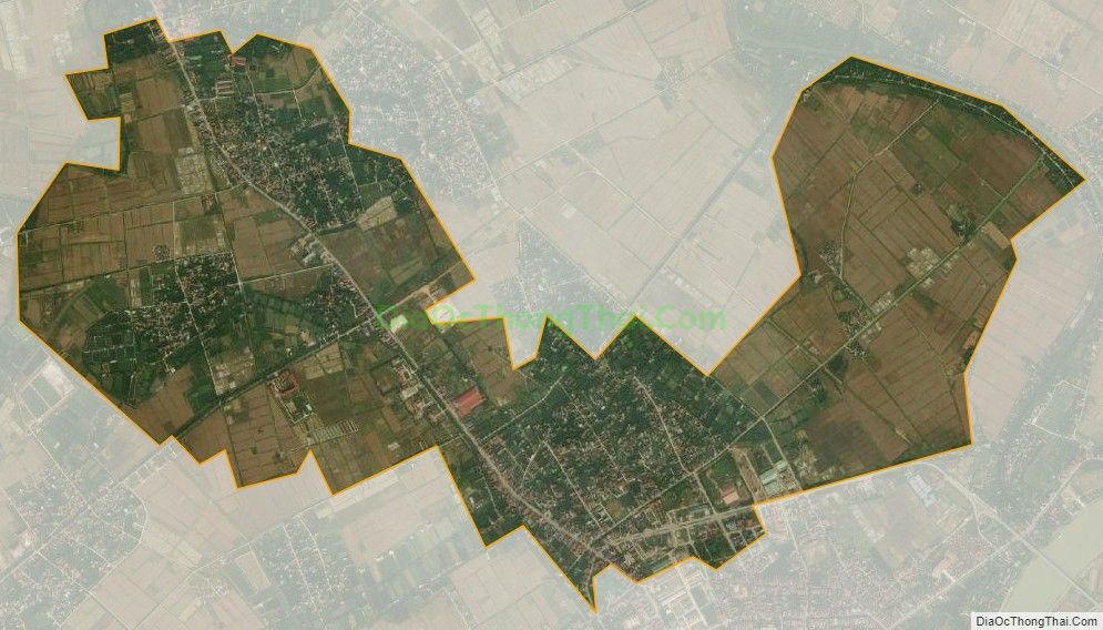 Bản đồ vệ tinh xã Đồng Tâm, huyện Ninh Giang