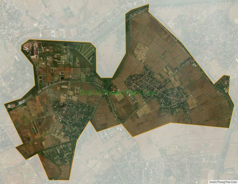 Bản đồ vệ tinh xã Đông Xuyên, huyện Ninh Giang