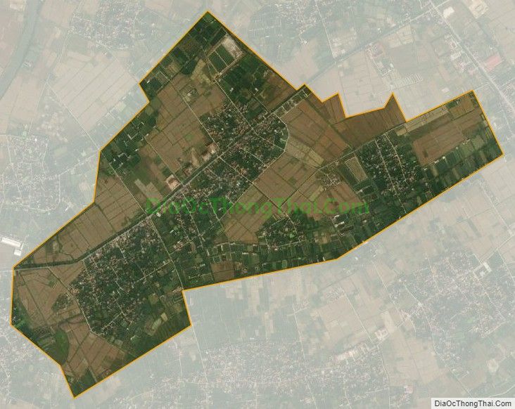 Bản đồ vệ tinh xã Hồng Dụ, huyện Ninh Giang