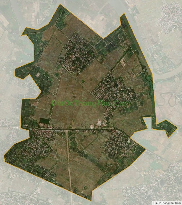 Bản đồ vệ tinh xã Hồng Đức, huyện Ninh Giang
