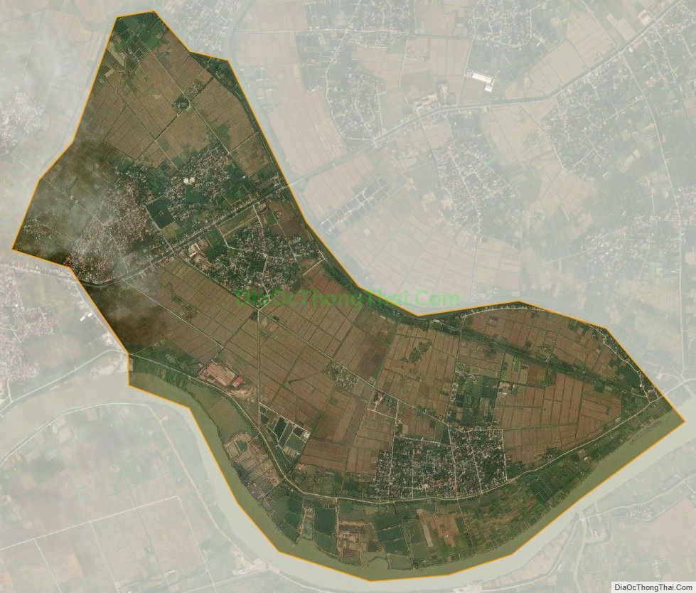 Bản đồ vệ tinh xã Hồng Phong, huyện Ninh Giang