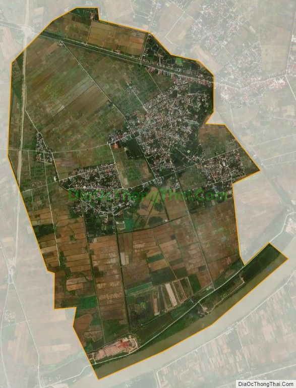 Bản đồ vệ tinh xã Hồng Phúc, huyện Ninh Giang