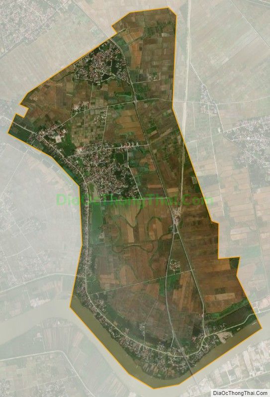 Bản đồ vệ tinh xã Hưng Long, huyện Ninh Giang