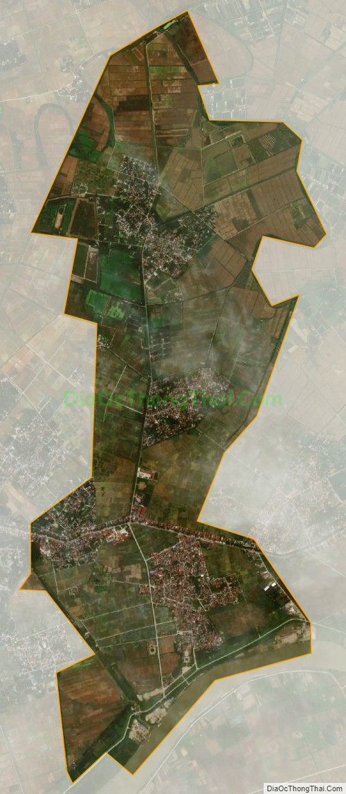 Bản đồ vệ tinh xã Kiến Quốc, huyện Ninh Giang