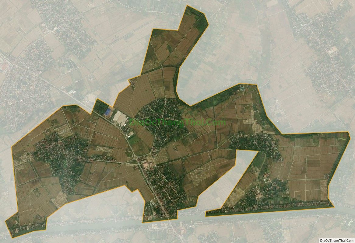 Bản đồ vệ tinh xã Nghĩa An, huyện Ninh Giang