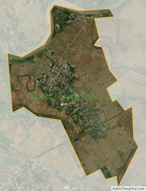 Bản đồ vệ tinh xã Ninh Hòa (cũ), huyện Ninh Giang