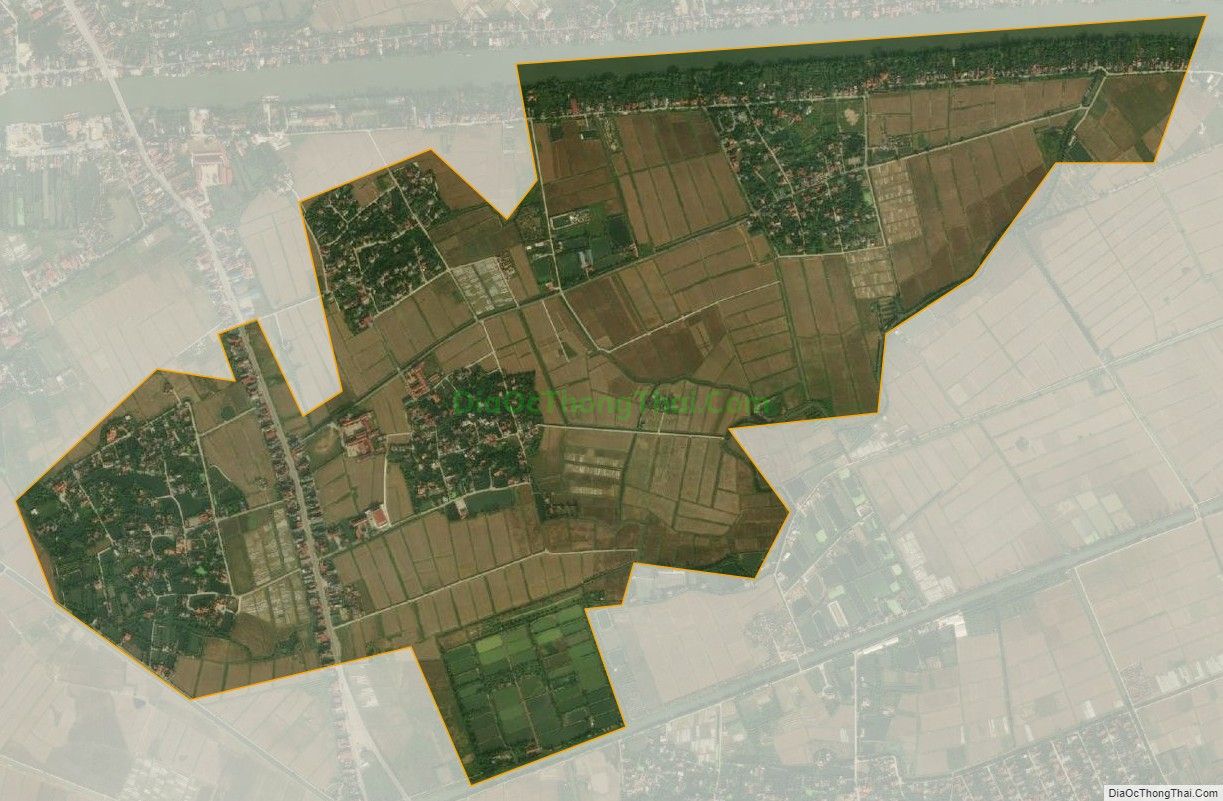 Bản đồ vệ tinh xã Ninh Thành (cũ), huyện Ninh Giang