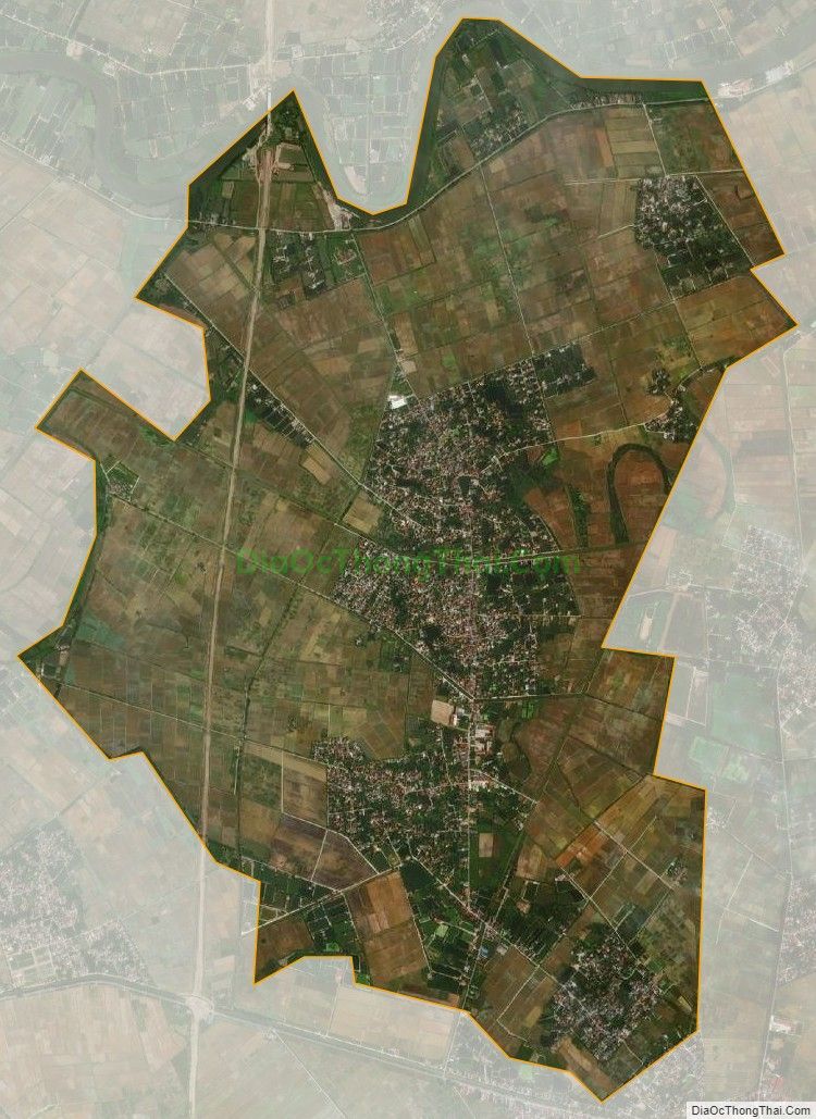 Bản đồ vệ tinh xã Tân Phong, huyện Ninh Giang