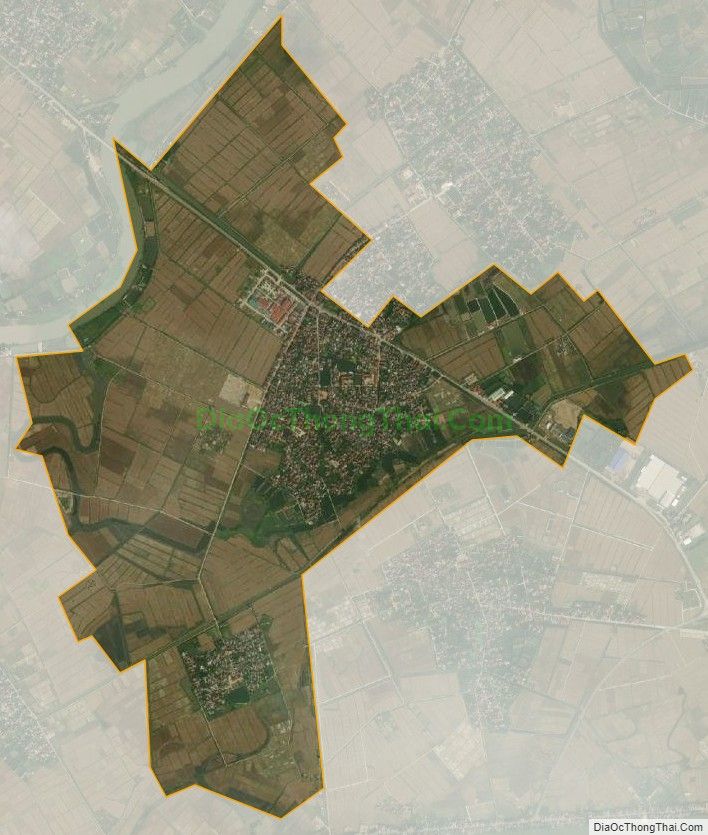 Bản đồ vệ tinh xã Ứng Hòe, huyện Ninh Giang