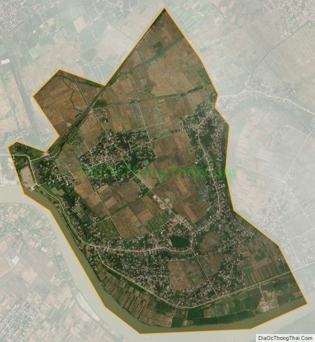 Bản đồ vệ tinh xã Văn Giang (cũ), huyện Ninh Giang