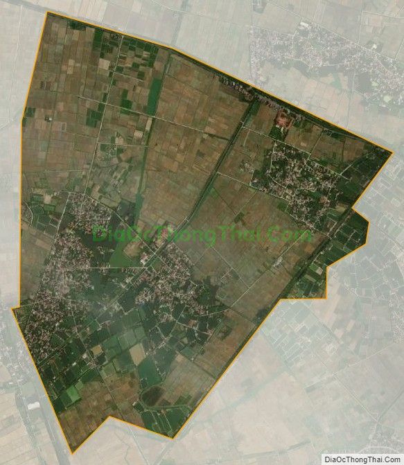 Bản đồ vệ tinh xã Văn Hội, huyện Ninh Giang