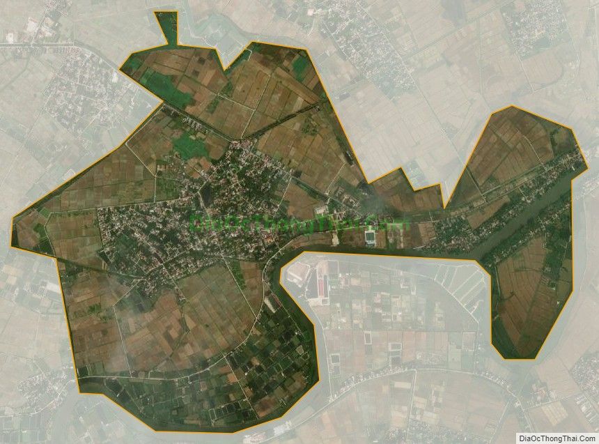 Bản đồ vệ tinh xã Vạn Phúc, huyện Ninh Giang