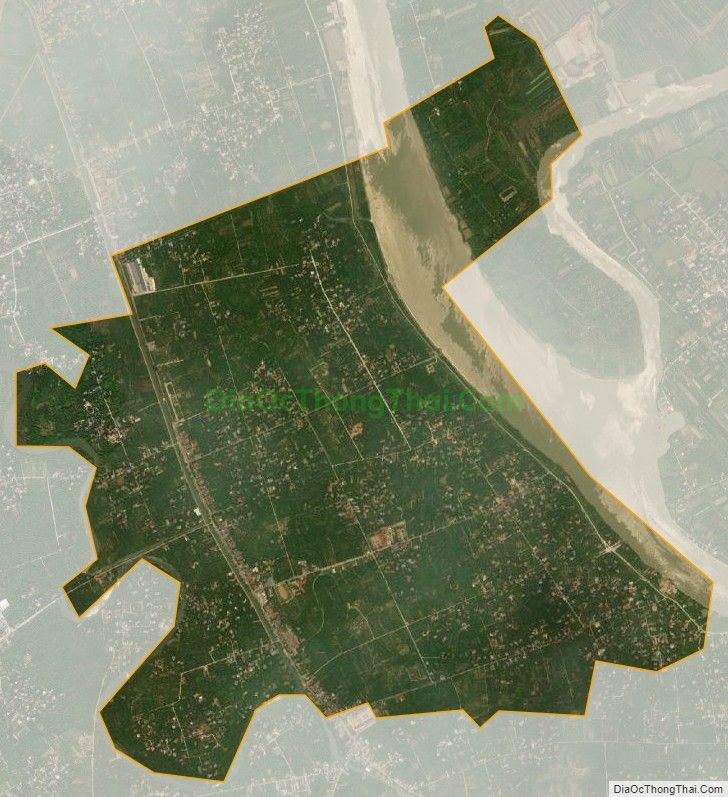 Bản đồ vệ tinh xã Thanh Bính (cũ), huyện Thanh Hà