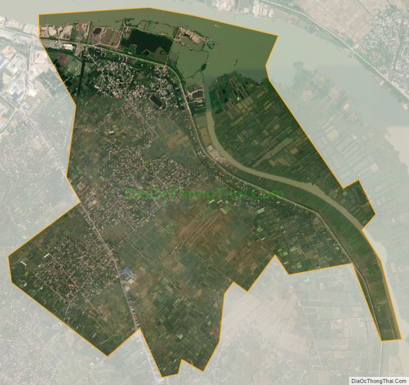 Bản đồ vệ tinh xã Đại Đồng (cũ), huyện Tứ Kỳ