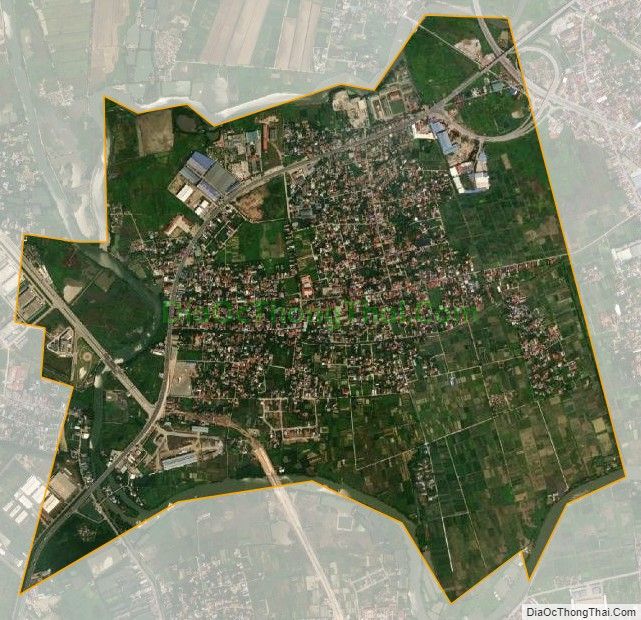 Bản đồ vệ tinh xã Bắc Sơn, huyện An Dương