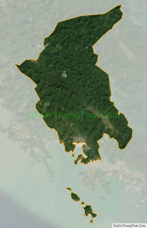 Bản đồ vệ tinh xã Trân Châu, huyện Cát Hải