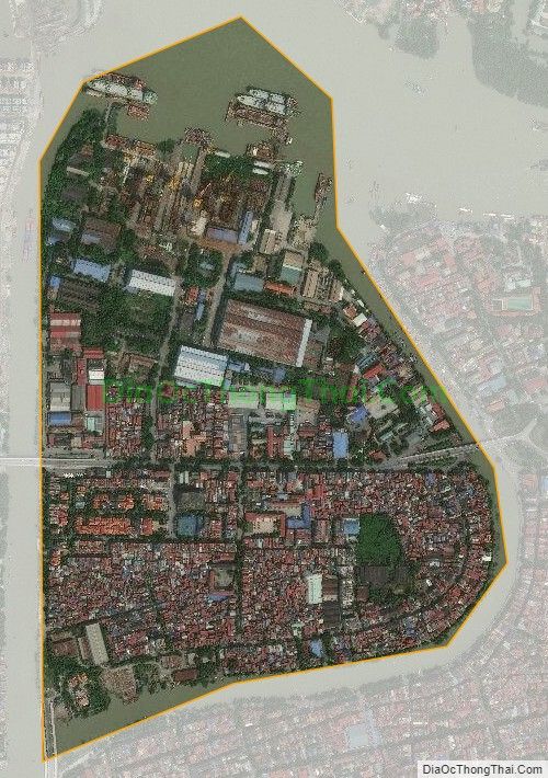 Bản đồ vệ tinh phường Hạ Lý, quận Hồng Bàng