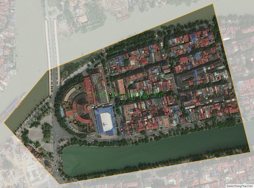 Bản đồ vệ tinh phường Phạm Hồng Thái (cũ), quận Hồng Bàng