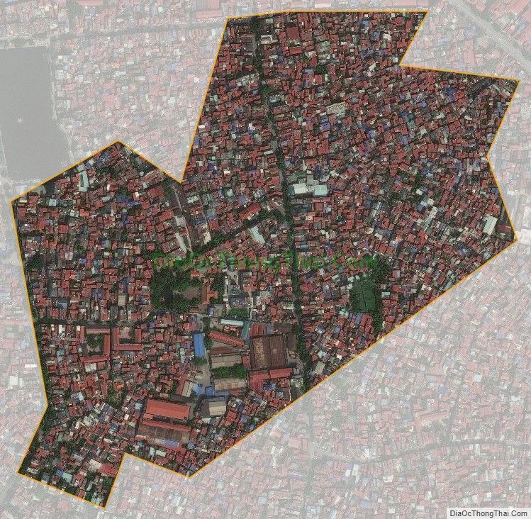 Bản đồ vệ tinh phường Hàng Kênh, quận Lê Chân