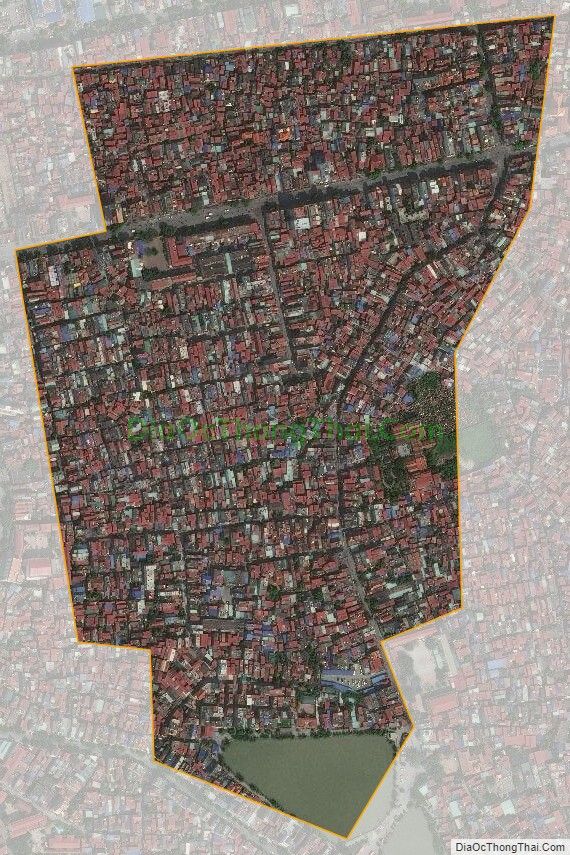 Bản đồ vệ tinh phường Hồ Nam, quận Lê Chân