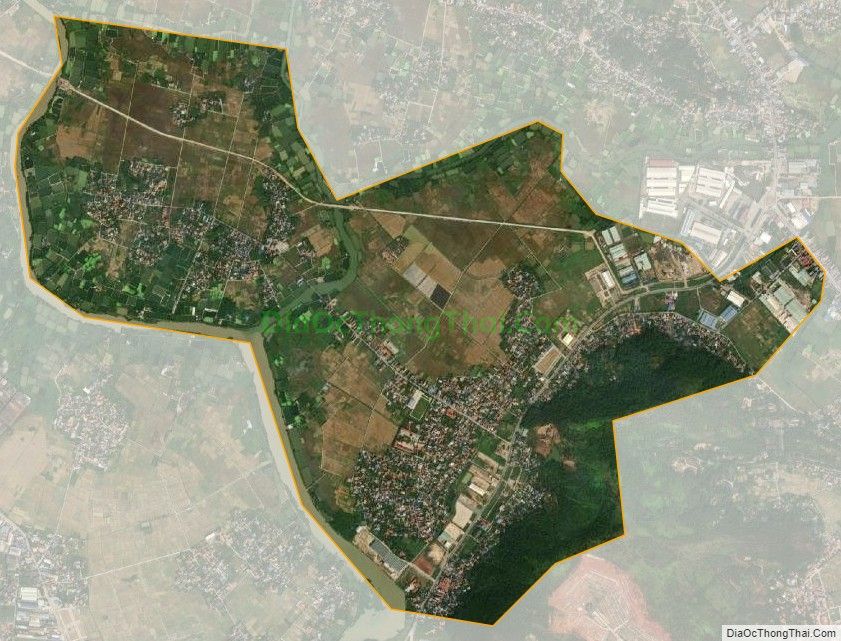 Bản đồ vệ tinh xã Đông Sơn, huyện Thủy Nguyên
