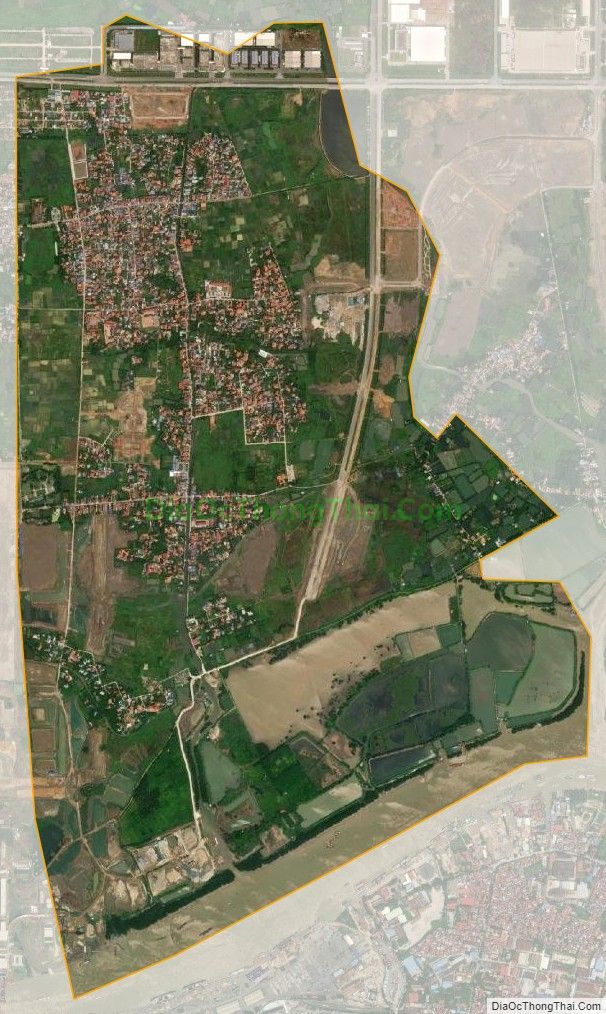 Bản đồ vệ tinh xã Dương Quan, huyện Thủy Nguyên