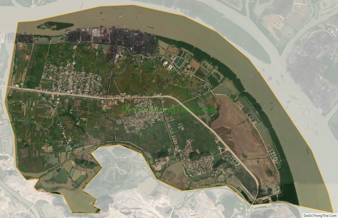 Bản đồ vệ tinh xã Gia Đức, huyện Thủy Nguyên